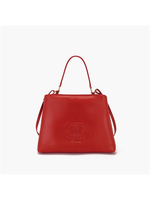 BORSA SHOPPING DRILLED RED LA CARRIE | 142P-DB-150 TBLX